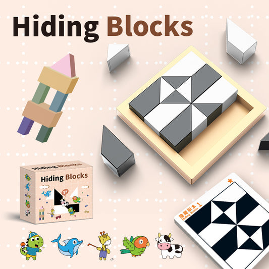 Alzheimers Activities for Seniors Puzzle Hidden Building Blocks Puzzle Toys(Free Shipping)